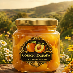 Frasco de durazno en almíbar 150gr