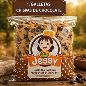 Galletas chispas de chocolate