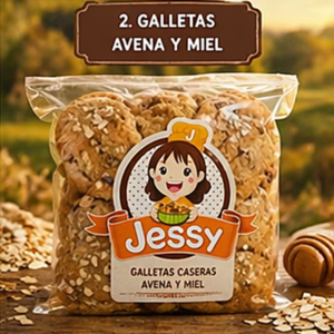 Galletas de avena y miel