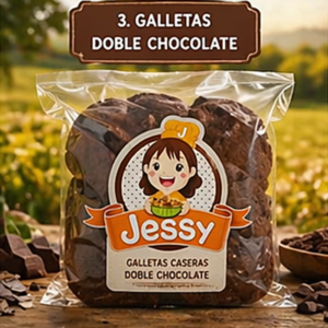 Galletas doble chocolate