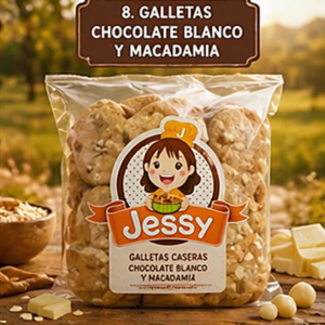 Galletas de chocolate blanco y macadamia