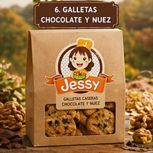Galletas de chocolate y nuez